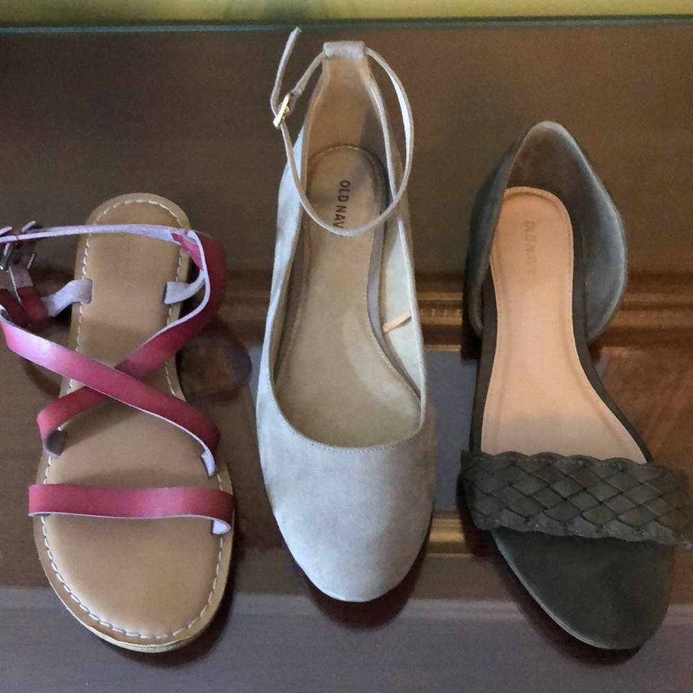 Bundle of three pairs of Old Navy shoes